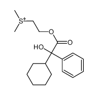 2-(2-cyclohexyl-2-hydroxy-2-phenylacetyl)oxyethyl-dimethylsulfanium Structure