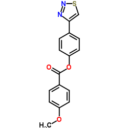 4-(1,2,3-Thiadiazol-4-yl)phenyl 4-methoxybenzoate结构式