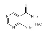 4-氨基嘧啶-5-硫代羧胺水合物结构式