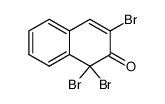 1,1,3-tribromo-1H-naphthalen-2-one结构式