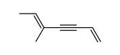 5-methyl-hepta-1,5-dien-3-yne结构式