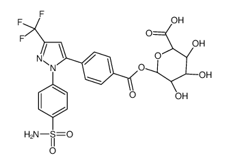 1-[4-[1-[4-(Aminosulfonyl)phenyl]-3-(trifluoromethyl)-1H-pyrazol-5-yl]benzoate] β-D-Glucopyranuronic Αcid picture