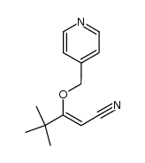 (Z)-3-(4-pyridylmethoxy)-4,4-dimethylpent-2-enenitrile结构式