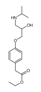 ethyl 2-[4-[2-hydroxy-3-(propan-2-ylamino)propoxy]phenyl]acetate Structure