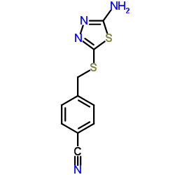 4-[[(5-AMINO-1,3,4-THIADIAZOL-2-YL)THIO]METHYL]BENZONITRILE图片