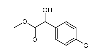 (4-chlorophenyl)hydroxyacetic acid methyl ester结构式