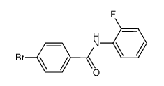 4-bromo-N-(2-fluorophenyl)benzamide结构式