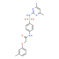 N-{4-[(4,6-dimethylpyrimidin-2-yl)sulfamoyl]phenyl}-2-(3-methylphenoxy)acetamide Structure