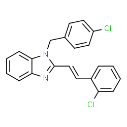 1-(4-CHLOROBENZYL)-2-(2-CHLOROSTYRYL)-1H-1,3-BENZIMIDAZOLE结构式