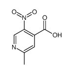 2-methyl-5-nitropyridine-4-carboxylic acid结构式