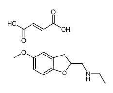 ethyl-[(5-methoxy-2,3-dihydro-1-benzofuran-2-yl)methyl]azanium,(Z)-4-hydroxy-4-oxobut-2-enoate Structure