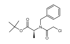 N-benzyl-N-chloroacetyl-L-Ala-OtBu Structure