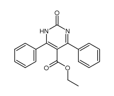 Ethyl Ester of 4,6-Diphenyl-6-methyl-2-oxo-1,2-dihydropyrimidine-5-carboxylic Acid结构式