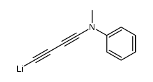 ((methyl(phenyl)amino)buta-1,3-diyn-1-yl)lithium结构式