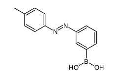 [3-[(4-methylphenyl)diazenyl]phenyl]boronic acid结构式