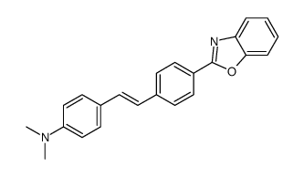 4-[2-[4-(1,3-benzoxazol-2-yl)phenyl]ethenyl]-N,N-dimethylaniline Structure