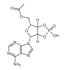 O5'-acetyl-O2',O3'-hydroxyphosphoryl-adenosine Structure