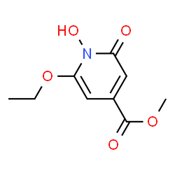 4-Pyridinecarboxylicacid,6-ethoxy-1,2-dihydro-1-hydroxy-2-oxo-,methylester(9CI) Structure