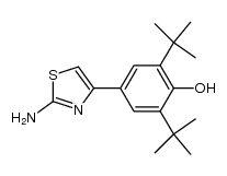 2-Amino-4-(3,5-di-t-butyl-4-hydroxyphenyl)thiazole Structure