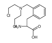 o-Bis(2-chloroethyl)aminomethylphenylalanine hydrochloride structure