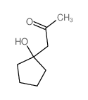 2-Propanone,1-(1-hydroxycyclopentyl)-结构式