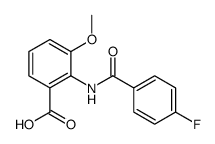 2-[(4-Fluorobenzoyl)amino]-3-methoxybenzoic acid Structure