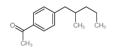 Ethanone,1-[4-(2-methylpentyl)phenyl]- structure