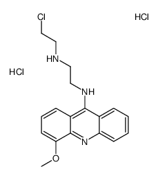 N-(2-chloroethyl)-N'-(4-methoxyacridin-9-yl)ethane-1,2-diamine,dihydrochloride结构式