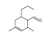 2,4-dimethyl-6-propylcyclohex-3-ene-1-carbaldehyde结构式