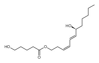 7-hydroxy-(3Z,5E,7S)-3,5-dodecadienyl 5-hydroxypentanoate Structure