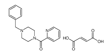 (4-benzylpiperazin-1-yl)-pyridin-2-ylmethanone,(E)-but-2-enedioic acid结构式