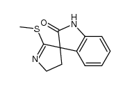 2'-methylthio-2-oxospiro(3H-indole-3,3'-1'-pyrroline)结构式