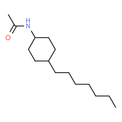 N-ACETYL-4-N-HEPTYLCYCLOHEXYLAMINE Structure