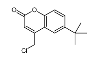 6-tert-butyl-4-(chloromethyl)chromen-2-one结构式