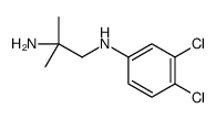 1-N-(3,4-dichlorophenyl)-2-methylpropane-1,2-diamine结构式