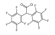 Bis-pentafluorphenyl-essigsaeurechlorid结构式