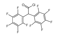 Bis-pentafluorphenyl-essigsaeurechlorid Structure