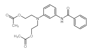 2-[N-(2-acetyloxyethyl)-3-benzamidoanilino]ethyl acetate Structure