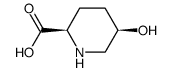 (2R,5R)-5-Hydroxy-2-piperidinecarboxylic acid Structure