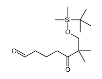 7-[tert-butyl(dimethyl)silyl]oxy-6,6-dimethyl-5-oxoheptanal结构式