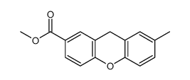 methyl 7-methyl-9H-xanthene-2-carboxylate结构式