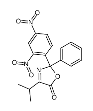 2-(2,4-dinitrophenyl)-4-isopropyl-2-phenyl-5(2H)-oxazolone结构式