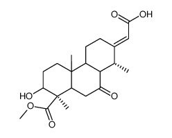 (1R,4bα,8aβ,10aα)-7-(Carboxymethylene)tetradecahydro-2β-hydroxy-1,4aβ,8α-trimethyl-9-oxo-1β-phenanthrenecarboxylic acid 1-methyl ester结构式