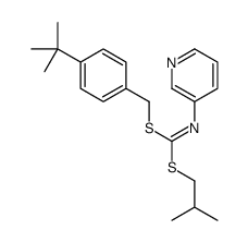 (4-(1,1-Dimethylethyl)phenyl)methyl2-methylpropyl-3-pyridinylcarbonimidodithioate结构式