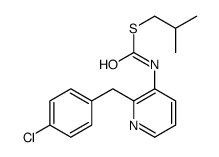 O-((4-Chlorophenyl)methyl) S-(2-methylpropyl)-3-pyridinylcarbonimidothioate结构式