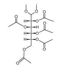 2,3,4,5,6-penta-O-acetyl-D-glucose dimethyl acetal结构式