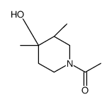 4-Piperidinol, 1-acetyl-3,4-dimethyl-, (3R,4R)-rel- (9CI) picture