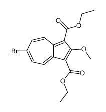 diethyl 6-bromo-2-methoxy-1,3-azulenedicarboxylate Structure