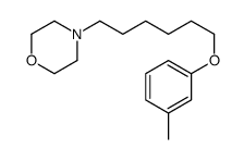 4-[6-(3-methylphenoxy)hexyl]morpholine结构式