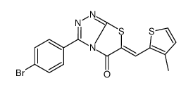 3-(4-bromophenyl)-6-[(3-methylthiophen-2-yl)methylidene]-[1,3]thiazolo[2,3-c][1,2,4]triazol-5-one结构式